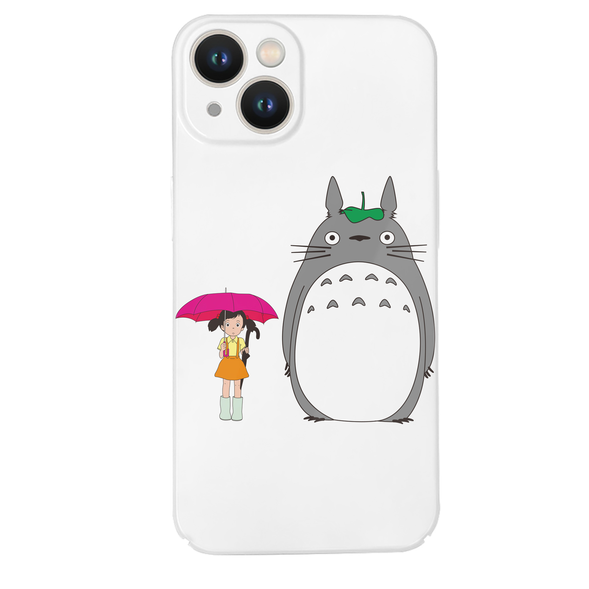 （画像用） となりのトトロ 草壁メイ 草壁サツキ My Neighbor Totoro Satsuki Kusakabe Mei Kusakabe 【iPhone 14シリーズ対応】ハードケース